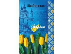 Щоденник, 55г, 7БЦ, 165х240 мм, 40 арк., Матова ламінація, ГЛІТТЕР диз:24035