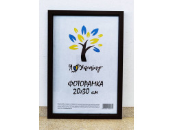 Фоторамка 20*30 коричнева Юг багет 1511 ДВП+скло б/н