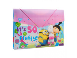 Папка YES пласт. на резинці 38*25см "Minions Fluffy"
