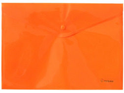 Папка з кнопкою NORMA А4 160мкн "Neon', помаранч.,5106-02N