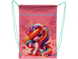 сумка для взуття, 46х33см, поліестер, "Cute Unicorn", 2530C