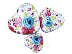 Подарункова коробка MT-211-05, металева, серце, 12x11x5cm, 3шт. в наборі																												