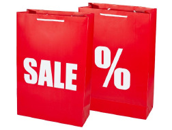 Пакет паперовий 150г гігант вертикальний, SALE- 30х47х12,																												