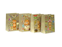 Пакет картонний 210 гр, з фольгою 18*23*10cм 943S