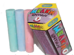 Крейда асфальтна 7коль.круг.20*100мм Л.К.