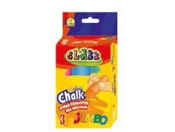 Крейда кольорова КРУГЛА  JUMBO 3 кол х 12 шт.уп, 23х107мм CLASS 7606