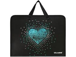 папка з ручками " Heart", PP, 600 мкм, 350*255*45 мм,5635-25C,CLASS