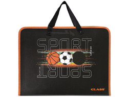 папка з ручками " Sport", PP, 600 мкм, 350*255*45 мм,5632-25C,CLASS