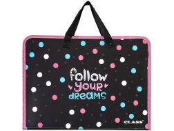 папка з ручками "Dreams", PP, 600 мкм, 350*255*45 мм,5634-25C,CLASS