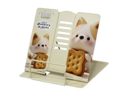 Підставка для книг металева 21*19см, Песики мікс 4 дизайни