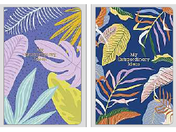 Блокнот для записів, інтегральна, А6/80арк., у клітинку, кремовий блок, 70г/м2, мат. ламінація + тис