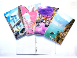 Блокнот А4 96арк# верт.спіраль, карт.підкладка ТЕ460519