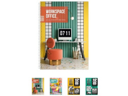 Блокнот А5 7БЦ 80 арк #  вертик.спіраліь OFFICE, Рюкзачок