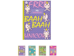 Блокнот А6 7БЦ 176 арк.#, серія FUNNY PETS, Рюкзачок