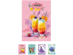 Блокнот А7  48 арк # верхнє клеєн. кріплення, 9х12см "BRILLIANT RELAX" Рюкзачок