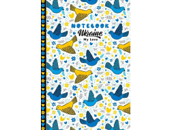 Блокнот, 60г, 7БЦ, 105х165мм, 64 арк, клітинка, Матова ламінація 22285