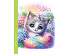 Блокнот, 80г, Інтегральний, 128х165 мм, 48 аркушів, чисті аркуші, Мат.лам. диз.24303