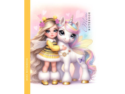 Блокнот, 80г, Інтегральний, 128х165 мм, 48 аркушів, чисті аркуші, Мат.лам. диз.24306