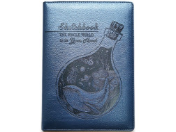 Скетчбук  100г , N9303,Кожзам,А5, 64 аркуші, чисті аркуші