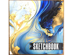 Скетчбук N9582, 200x200мм, 24арк.,чисті аркуші