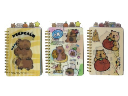 Зошит А5 з кольоровими роздільниками,3Д обкладинка,120арк,Лінія ,40шт/уп