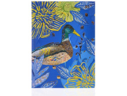 Блокнот А6/64кл. 7БЦ, фольга золото+глітер золото "Bon Cote. Duck"  YES