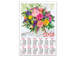 Календар 2026 A2 плакат Квіти 